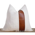 Embroidery Cushion Covers New style faux fur leather cushion cover Factory